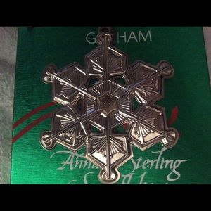 Vintage 1987 Gorham sterling silver snowflake.